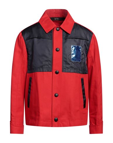 N°21 Man Jacket Red Size 38 Cotton, Polyamide