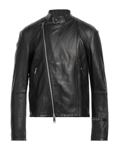 Armani Exchange Man Jacket Black Size L Lambskin, Viscose