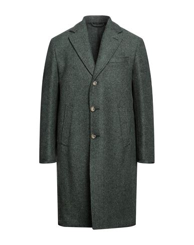 Giampaolo Man Coat Military Green Size 48 Viscose