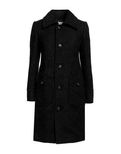 Dsquared2 Woman Coat Black Size 8 Acrylic, Polyester