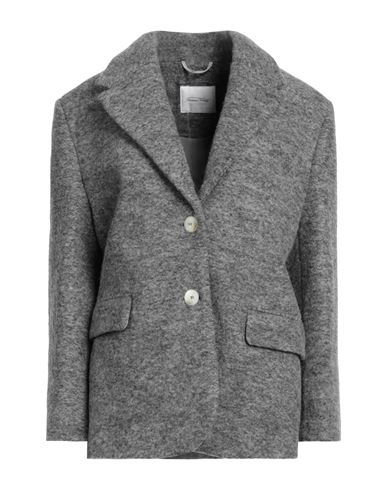 American Vintage Woman Coat Light Grey Size M/l Wool