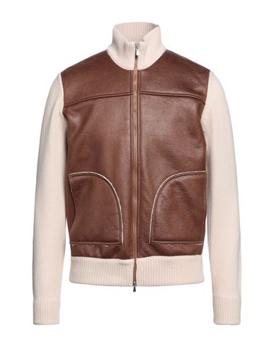 Shop Gran Sasso Man Jacket Brown Size 40 Virgin Wool, Polyester, Acrylic