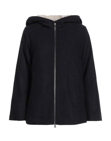 Sealup Woman Puffer Navy Size 8 Virgin Wool In Black