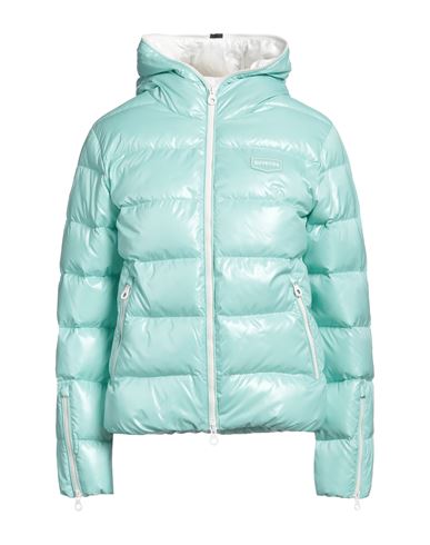 Duvetica Woman Down Jacket Turquoise Size 10 Polyamide In Blue