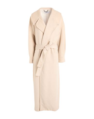 Jijil Woman Coat Beige Size 6 Polyester, Viscose In Beige