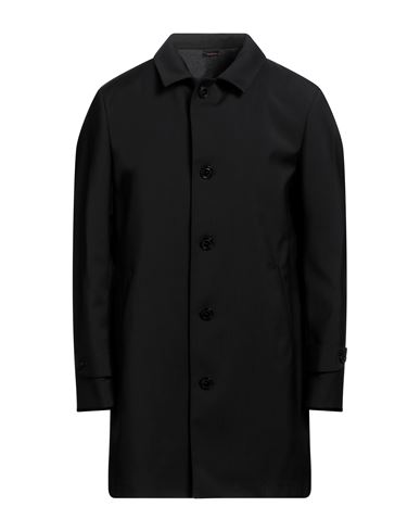 Suithomme Man Overcoat Black Size 44 Virgin Wool