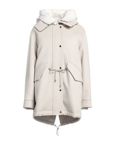 Moorer Woman Coat Beige Size 6 Wool, Cashmere, Viscose In White