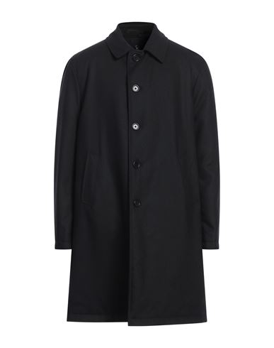 Shop Lardini Man Coat Black Size 44 Cashmere, Polyester, Viscose