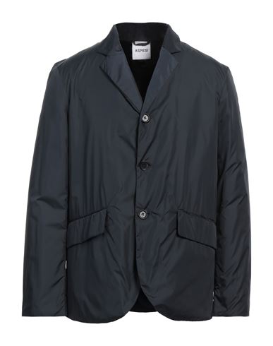 Aspesi Man Overcoat & Trench Coat Midnight Blue Size Xl Polyamide, Polyester