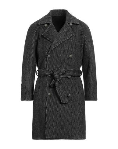 Shop Takeshy Kurosawa Man Coat Black Size 42 Polyester, Viscose