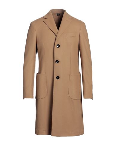 Suithomme Man Coat Camel Size 40 Virgin Wool In Beige