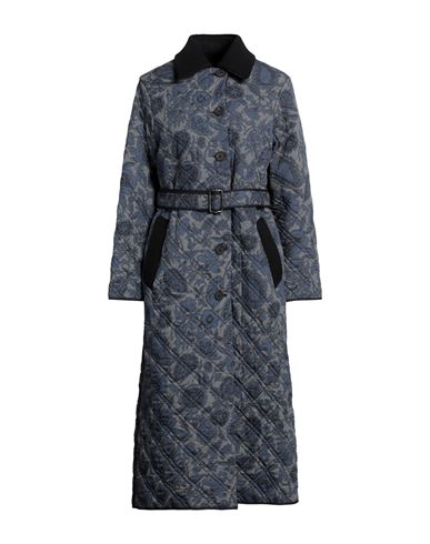 Sfizio Woman Coat Grey Size 4 Cotton, Wool, Polyamide