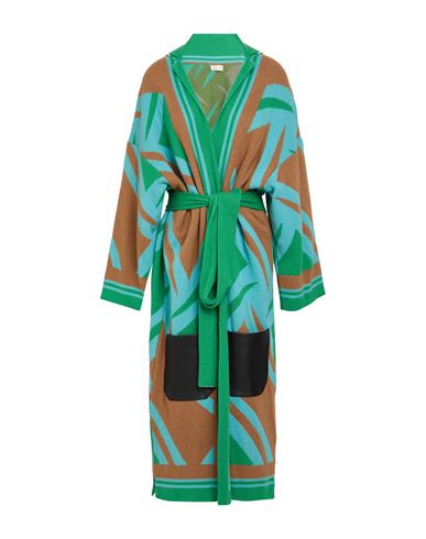 Drumohr Woman Overcoat & Trench Coat Light Blue Size M Lambswool In Multi