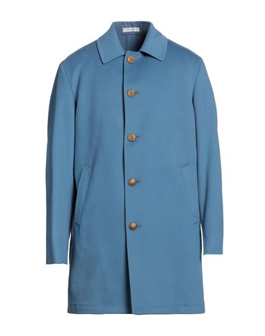Sartoria Latorre Man Coat Pastel Blue Size 36 Wool, Viscose, Cotton