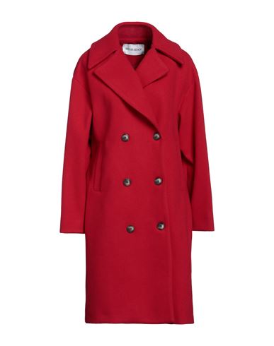 Silvian Heach Woman Coat Red Size 10 Polyester