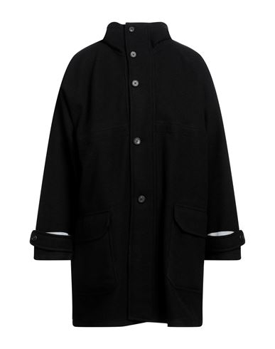 The Gigi Hooded Single-breasted Wool Coat In Black