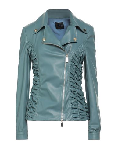 Annarita N Woman Jacket Slate Blue Size 6 Viscose, Nylon, Elastane, Polyurethane In Blue