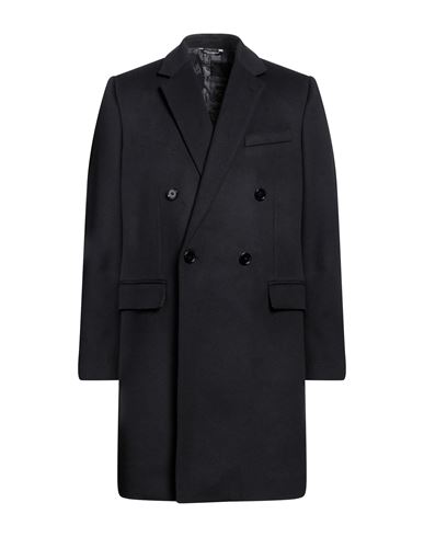 Dolce & Gabbana Man Coat Midnight Blue Size 42 Virgin Wool, Pure Virgin Wool Iws