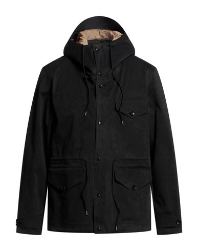 Ten C Man Overcoat & Trench Coat Black Size 38 Polyester, Polyamide