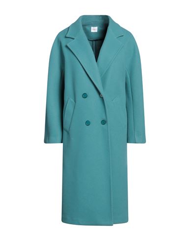 Eleonora Stasi Woman Coat Pastel Blue Size 10 Polyester