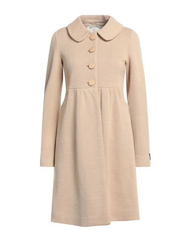Emma & Gaia Woman Coat Beige Size 10 Wool, Acrylic
