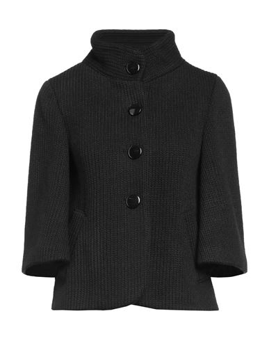Emma & Gaia Woman Coat Black Size 8 Wool, Acrylic
