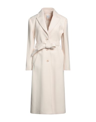 Eleonora Stasi Woman Coat Cream Size 8 Polyester In White