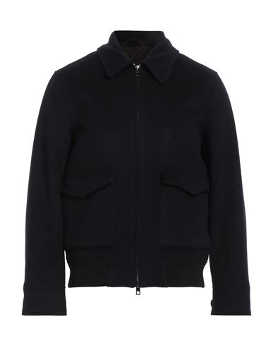 Luigi Borrelli Napoli Man Jacket Navy Blue Size 42 Virgin Wool, Cashmere In Black