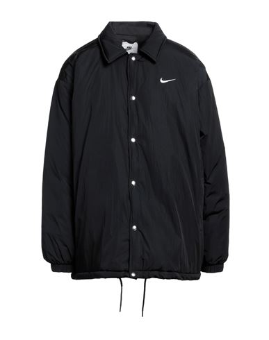 Nike Man Jacket Black Size L Nylon, Elastane