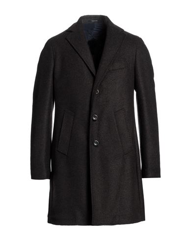 Angelo Nardelli Man Coat Slate Blue Size 40 Virgin Wool In Brown