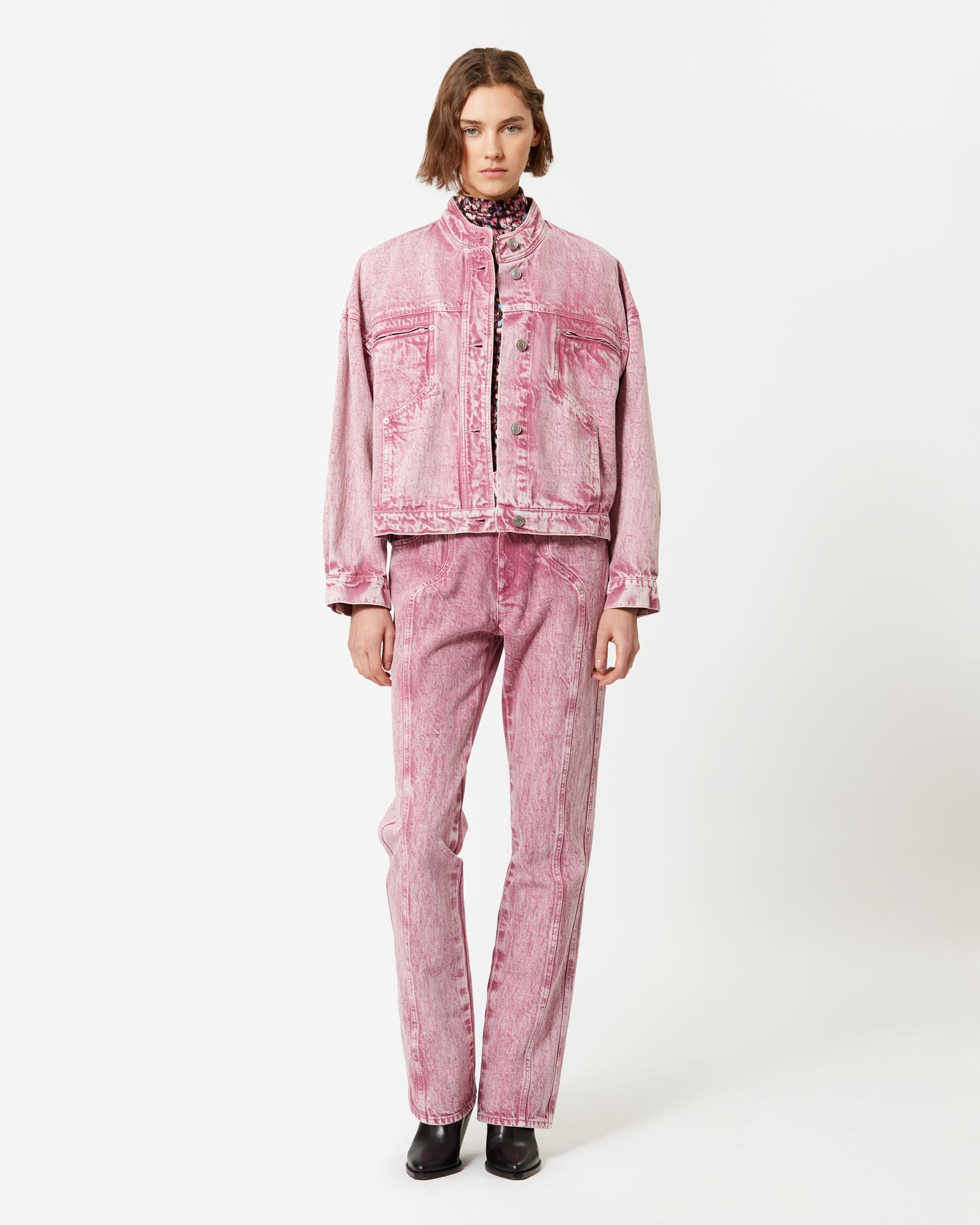 Isabel Marant Marant Étoile, Viane Cotton Jacket - Women - Pink