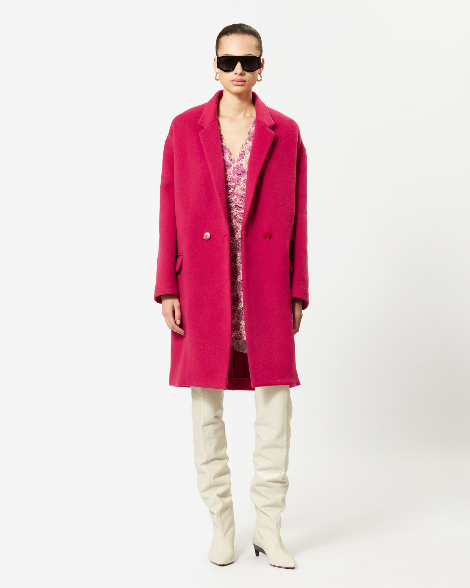 Isabel Marant, Efegozi Wool Coat - Women - Pink