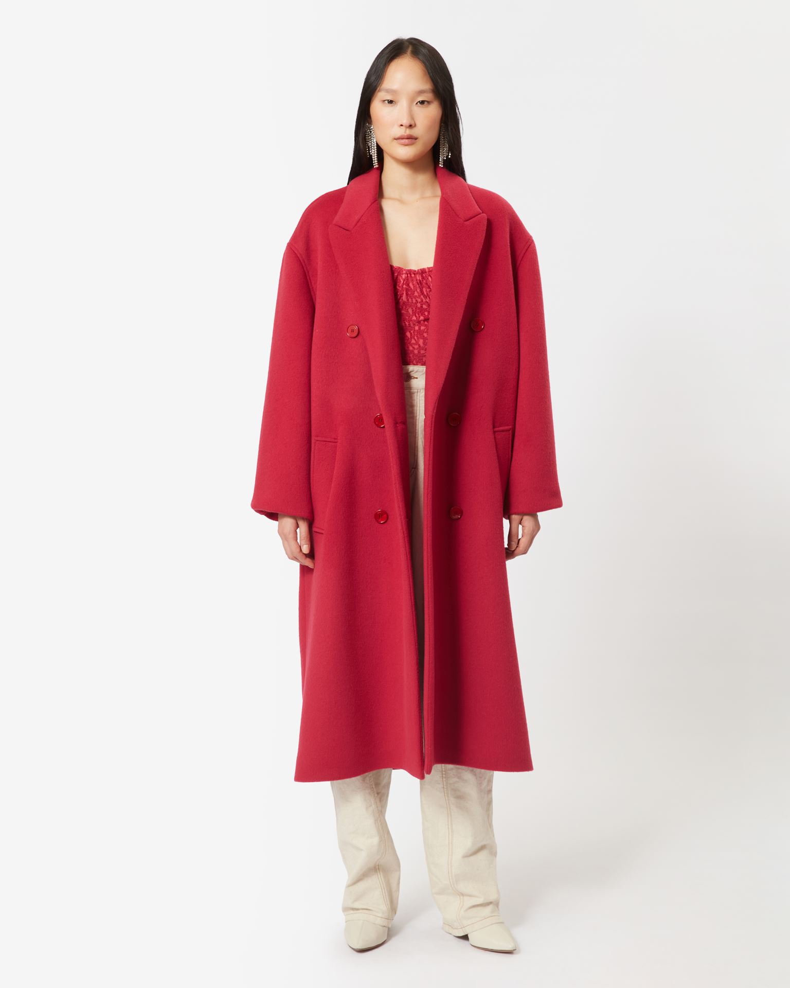 Isabel Marant, Theodore Wool Coat - Women - Pink