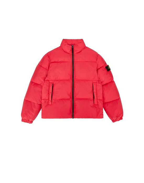STONE ISLAND JUNIOR 40823 GARMENT DYED CRINKLE REPS R-NY DOWN  ブルゾン メンズ レッド