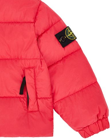 Red stone island jacket on sale junior