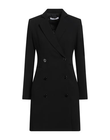 Caractere Caractère Woman Overcoat & Trench Coat Black Size 8 Polyester