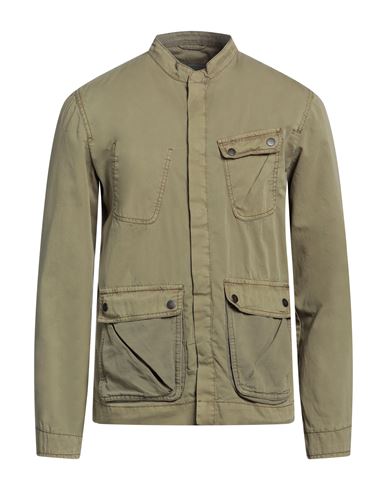 John Varvatos Man Jacket Military Green Size 46 Cotton, Linen