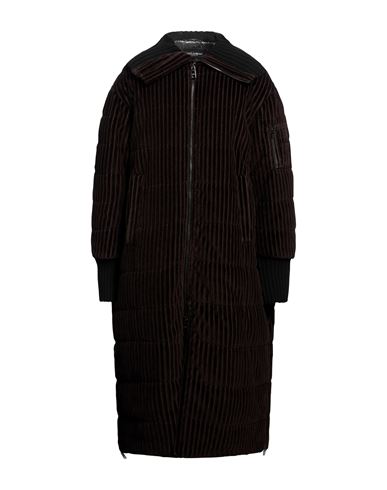Dolce & Gabbana Man Coat Dark Brown Size 40 Cotton, Nylon