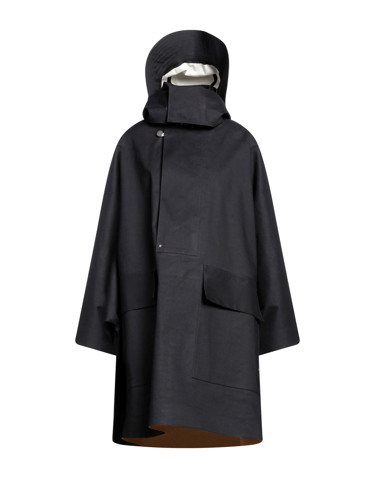 《セール開催中》JIL SANDER レディース アウター＆トレンチコート ブラック M コットン 100%