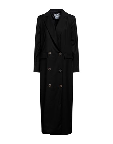 Kostumnº1 Genyal! Woman Coat Black Size Xs Polyester, Viscose, Elastane