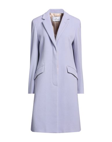 Manuel Ritz Woman Coat Lilac Size 8 Virgin Wool, Polyamide In Purple