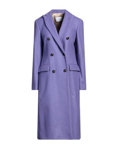 Shop Manuel Ritz Woman Coat Light Purple Size 2 Virgin Wool, Polyamide, Cashmere