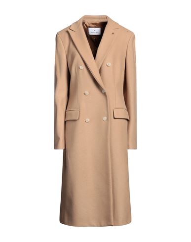 Shop Manuel Ritz Woman Coat Camel Size 10 Virgin Wool, Polyamide, Cashmere In Beige