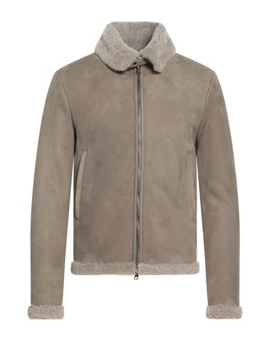 Vintage De Luxe Man Jacket Dove Grey Size 46 Shearling