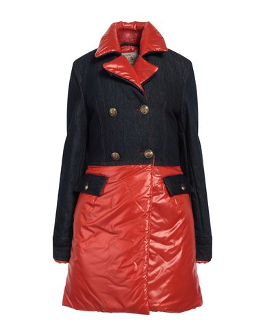 Vintage De Luxe Woman Coat Red Size S Nylon, Cotton