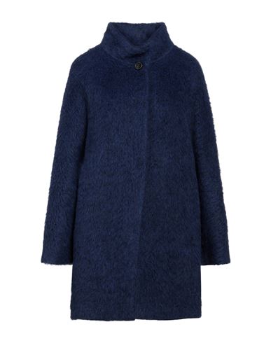 Cinzia Rocca Woman Coat Bright Blue Size 8 Acrylic, Polyester, Wool, Alpaca Wool, Polyamide