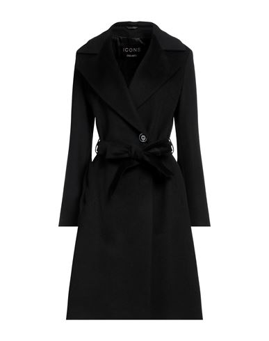 Cinzia Rocca Woman Coat Black Size 14 Wool