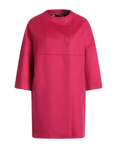 Cinzia Rocca Woman Coat Magenta Size 6 Virgin Wool, Silk