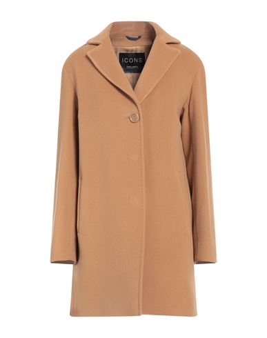 Shop Cinzia Rocca Woman Coat Camel Size 10 Wool, Polyamide, Cashmere In Beige