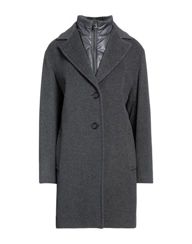 Cinzia Rocca Woman Coat Lead Size 6 Wool, Polyamide, Cashmere In Grey